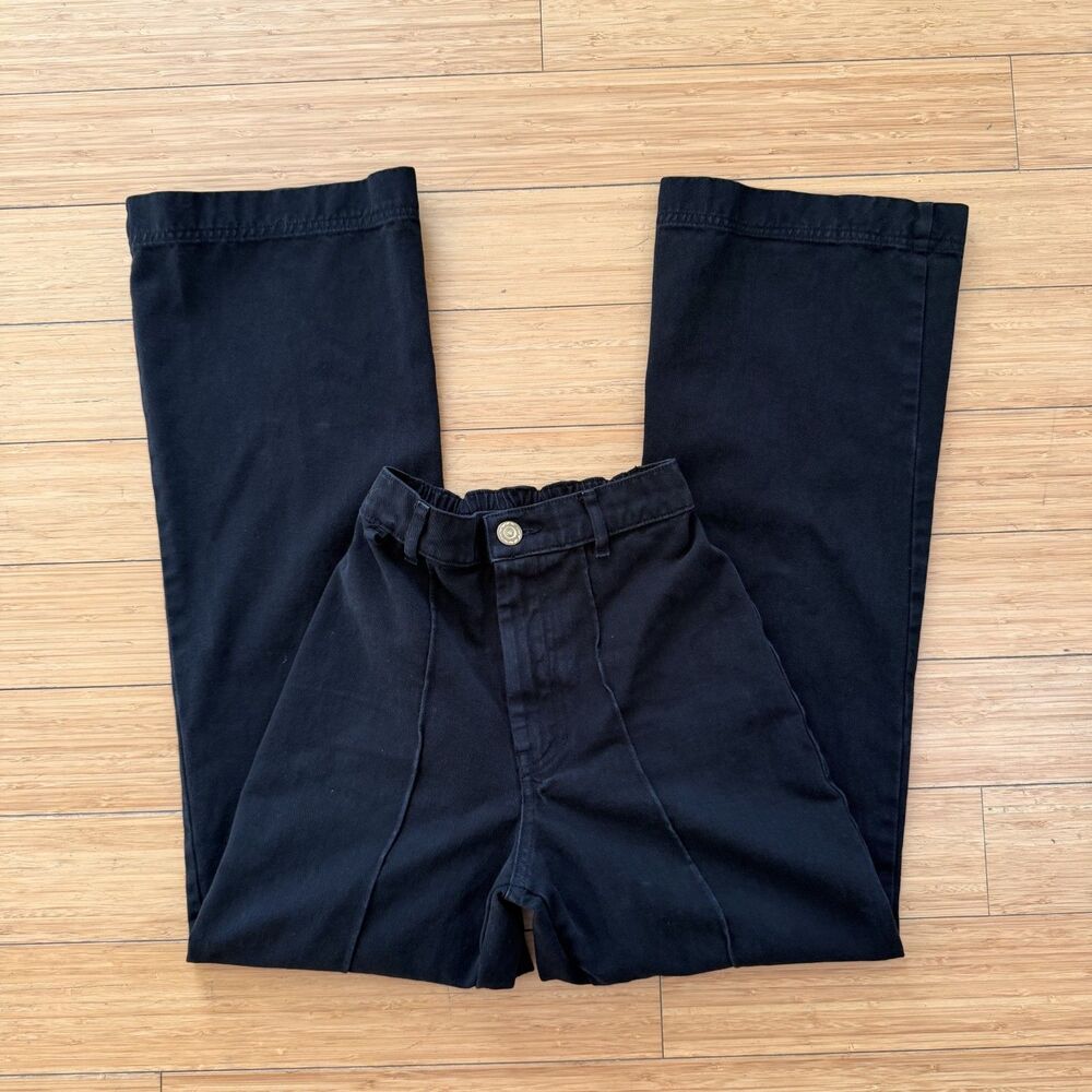 Big Bud Press Western Pants XXS Black Bell Bottoms High Rise Made in LA